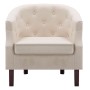 Sillón de tela beige en Sillones | Comprar online en Foru.es