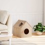 Casa para gatos madera maciza pino 41x50x50 cm de , Mobiliario para gatos - Ref: Foro24-859295, Precio: 56,19 €, Descuento: %