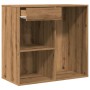 Armario de maquillaje madera roble artesanal 80x40x75 cm de , Armarios y almacenamiento - Ref: Foro24-857030, Precio: 76,06 €...