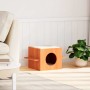 Casa para gatos cera marrón 51x35x30 cm madera maciza pino de , Mobiliario para gatos - Ref: Foro24-859306, Precio: 41,16 €, ...