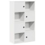 Estantería de madera de ingeniería blanca 60x24x101,5 cm de , Librerías y estanterías - Ref: Foro24-860391, Precio: 71,62 €, ...