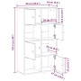 Estantería de madera de ingeniería blanca 60x24x101,5 cm de , Librerías y estanterías - Ref: Foro24-860391, Precio: 71,62 €, ...