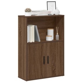 Estantería madera de ingeniería marrón roble 60x24x85 cm de , Librerías y estanterías - Ref: Foro24-860415, Precio: 63,44 €, ...