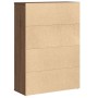 Estantería madera de ingeniería marrón roble 60x24x85 cm de , Librerías y estanterías - Ref: Foro24-860415, Precio: 63,44 €, ...