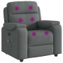 Sillón de masaje reclinable de tela gris oscuro de , Sillones - Ref: Foro24-4015691, Precio: 242,96 €, Descuento: %