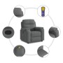 Sillón de masaje reclinable de tela gris oscuro de , Sillones - Ref: Foro24-4015691, Precio: 242,96 €, Descuento: %