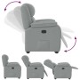 Sillón reclinable de tela gris claro de , Sillones - Ref: Foro24-4015700, Precio: 263,97 €, Descuento: %
