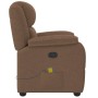 Sillón reclinable con masaje de tela marrón de , Sillones - Ref: Foro24-4015714, Precio: 244,52 €, Descuento: %