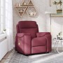 Sillón de masaje reclinable de tela color vino tinto de , Sillones - Ref: Foro24-4015693, Precio: 204,21 €, Descuento: %