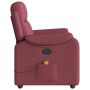 Sillón de masaje reclinable de tela color vino tinto de , Sillones - Ref: Foro24-4015693, Precio: 204,21 €, Descuento: %