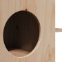 Casa para gatos madera maciza pino 51x35x30 cm de , Mobiliario para gatos - Ref: Foro24-859304, Precio: 45,35 €, Descuento: %