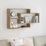 Estante de pared madera ingeniería roble artisian 104x20x58,5cm de , Estantes y estanterías - Ref: Foro24-855823, Precio: 55,...