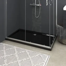 Plato de ducha rectangular negro ABS 70x120 cm de vidaXL, Platos de ducha - Ref: Foro24-148914, Precio: 106,50 €, Descuento: %