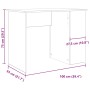 Escritorio de madera de ingeniería envejecida 100x55x75 cm de , Escritorios - Ref: Foro24-855856, Precio: 76,08 €, Descuento: %