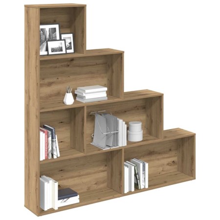 Estantería madera de ingeniería roble artisan 157x24x160 cm de , Librerías y estanterías - Ref: Foro24-855889, Precio: 114,43...