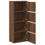 Estantería madera de ingeniería marrón roble 40x24x102 cm de , Librerías y estanterías - Ref: Foro24-860379, Precio: 76,25 €,...