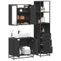 Juego de muebles de baño 3 pzas madera contrachapada negro de , Muebles de baño - Ref: Foro24-3301125, Precio: 253,77 €, Desc...