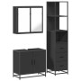 Juego de muebles de baño 3 pzas madera contrachapada negro de , Muebles de baño - Ref: Foro24-3301125, Precio: 253,77 €, Desc...