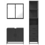 Juego de muebles de baño 3 pzas madera contrachapada negro de , Muebles de baño - Ref: Foro24-3301125, Precio: 253,77 €, Desc...