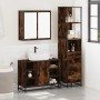 Set de muebles baño 3 pzas madera contrachapada roble ahumado de , Muebles de baño - Ref: Foro24-3301152, Precio: 232,99 €, D...