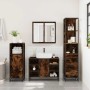 Set de muebles baño 3 pzas madera contrachapada roble ahumado de , Muebles de baño - Ref: Foro24-3301152, Precio: 232,99 €, D...