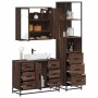 Set de muebles baño 3 pzas madera contrachapada roble marrón de , Muebles de baño - Ref: Foro24-3301144, Precio: 289,75 €, De...