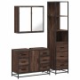 Set de muebles baño 3 pzas madera contrachapada roble marrón de , Muebles de baño - Ref: Foro24-3301144, Precio: 289,75 €, De...