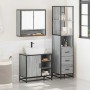 Set de muebles de baño 3 pzas madera contrachapada gris sonoma de , Muebles de baño - Ref: Foro24-3301178, Precio: 266,55 €, ...