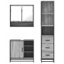 Set de muebles de baño 3 pzas madera contrachapada gris sonoma de , Muebles de baño - Ref: Foro24-3301178, Precio: 266,55 €, ...