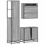 Set de muebles de baño 3 pzas madera contrachapada gris sonoma de , Muebles de baño - Ref: Foro24-3301178, Precio: 266,55 €, ...