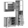 Set de muebles de baño 3 pzas madera contrachapada gris sonoma de , Muebles de baño - Ref: Foro24-3301178, Precio: 266,55 €, ...
