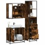 Set de muebles baño 3 pzas madera contrachapada roble ahumado de , Muebles de baño - Ref: Foro24-3301127, Precio: 212,46 €, D...