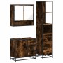 Set de muebles baño 3 pzas madera contrachapada roble ahumado de , Muebles de baño - Ref: Foro24-3301167, Precio: 250,87 €, D...
