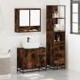 Set de muebles baño 3 pzas madera contrachapada roble ahumado de , Muebles de baño - Ref: Foro24-3301167, Precio: 250,87 €, D...