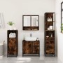 Set de muebles baño 3 pzas madera contrachapada roble ahumado de , Muebles de baño - Ref: Foro24-3301167, Precio: 250,87 €, D...