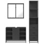 Juego de muebles de baño 3 pzas madera contrachapada negro de , Muebles de baño - Ref: Foro24-3301150, Precio: 268,22 €, Desc...