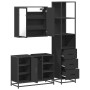 Juego de muebles de baño 3 pzas madera contrachapada negro de , Muebles de baño - Ref: Foro24-3301150, Precio: 268,22 €, Desc...