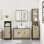 Set de muebles de baño 3 pzas madera contrachapada roble Sonoma de , Muebles de baño - Ref: Foro24-3301131, Precio: 270,91 €,...