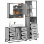 Set de muebles de baño 3 pzas madera contrachapada gris sonoma de , Muebles de baño - Ref: Foro24-3301173, Precio: 318,12 €, ...