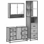 Set de muebles de baño 3 pzas madera contrachapada gris sonoma de , Muebles de baño - Ref: Foro24-3301173, Precio: 318,12 €, ...