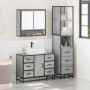 Set de muebles de baño 3 pzas madera contrachapada gris sonoma de , Muebles de baño - Ref: Foro24-3301173, Precio: 318,12 €, ...
