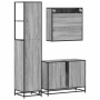Set de muebles de baño 3 pzas madera contrachapada gris sonoma de , Muebles de baño - Ref: Foro24-3301173, Precio: 318,12 €, ...