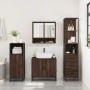 Set de muebles baño 3 pzas madera contrachapada roble marrón de , Muebles de baño - Ref: Foro24-3301159, Precio: 240,72 €, De...