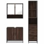 Set de muebles baño 3 pzas madera contrachapada roble marrón de , Muebles de baño - Ref: Foro24-3301159, Precio: 240,72 €, De...