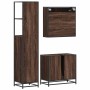 Set de muebles baño 3 pzas madera contrachapada roble marrón de , Muebles de baño - Ref: Foro24-3301159, Precio: 240,72 €, De...
