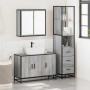 Set de muebles de baño 3 pzas madera contrachapada gris sonoma de , Muebles de baño - Ref: Foro24-3301133, Precio: 274,65 €, ...