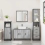 Set de muebles de baño 3 pzas madera contrachapada gris sonoma de , Muebles de baño - Ref: Foro24-3301133, Precio: 274,65 €, ...