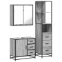 Set de muebles de baño 3 pzas madera contrachapada gris sonoma de , Muebles de baño - Ref: Foro24-3301138, Precio: 286,17 €, ...