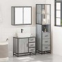Set de muebles de baño 3 pzas madera contrachapada gris sonoma de , Muebles de baño - Ref: Foro24-3301138, Precio: 286,17 €, ...