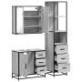 Set de muebles de baño 3 pzas madera contrachapada gris sonoma de , Muebles de baño - Ref: Foro24-3301138, Precio: 286,17 €, ...